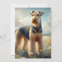 Airedale Terrier Dankeskarte