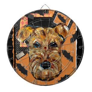 AIREDALE TERRIER DARTSCHEIBE