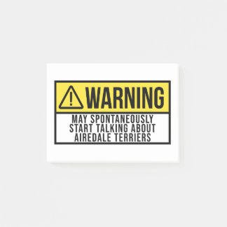 Airedale Terrier Dog - Airedale Terriers Lover Post-it Klebezettel