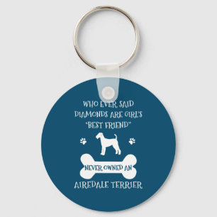 Airedale Terrier Dog Bester Freund Schlüsselanhäng Schlüsselanhänger