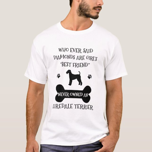Airedale Terrier Dog Bester Freund T-Shirt (Vorderseite)