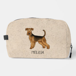 Airedale Terrier Dog Bingley Terrier Individuelle  Waschbeutel