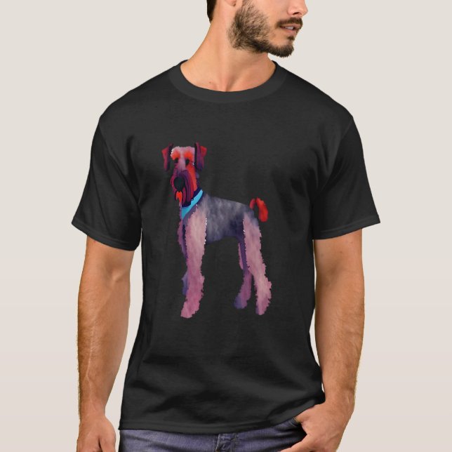 Airedale Terrier dog breeds  Fans  quotes Family T-Shirt (Vorderseite)