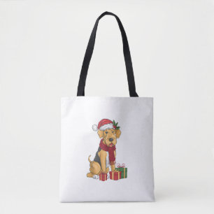 Airedale Terrier Dog Christmas Outfits Weihnachtsm Tasche