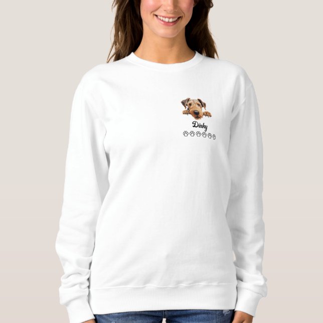 Airedale Terrier Dog Sweatshirt (Vorderseite)