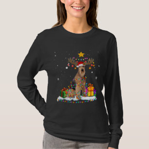 Airedale Terrier Dog Weihnachtsmann Weihnachten We T-Shirt