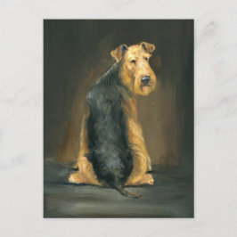Airedale Terrier Dog Wilhelm Tell Postkarte