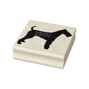 Airedale Terrier Doppy Puppy Gummistempel