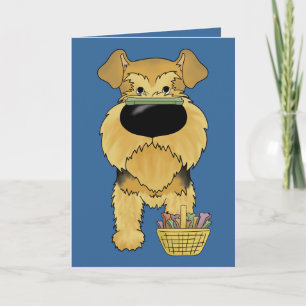 Airedale Terrier - Easter Bone Hunt, Anyone? Feiertagskarte