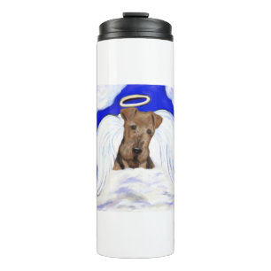 Airedale Terrier Engel Thermosbecher