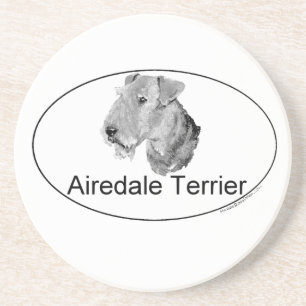 Airedale Terrier Euro-Typ Untersetzer