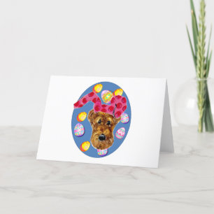 Airedale Terrier Feiertagskarte