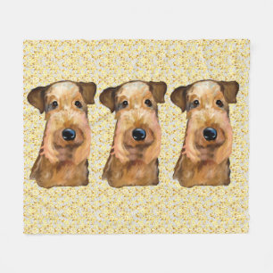 AIREDALE TERRIER FLEECEDECKE