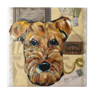 AIREDALE TERRIER FLIESE