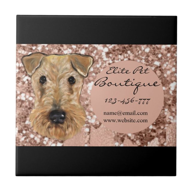 AIREDALE TERRIER FLIESE (Vorderseite)