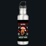Airedale Terrier For Merry Woofmas Christmas   Edelstahlflasche<br><div class="desc">Airedale Terrier For Merry Woofmas Christmas</div>