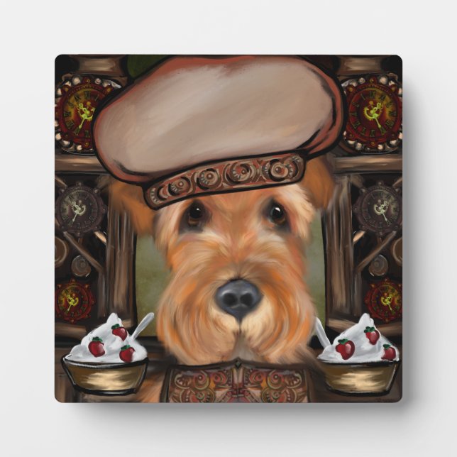 AIREDALE TERRIER FOTOPLATTE (Vorderseite)