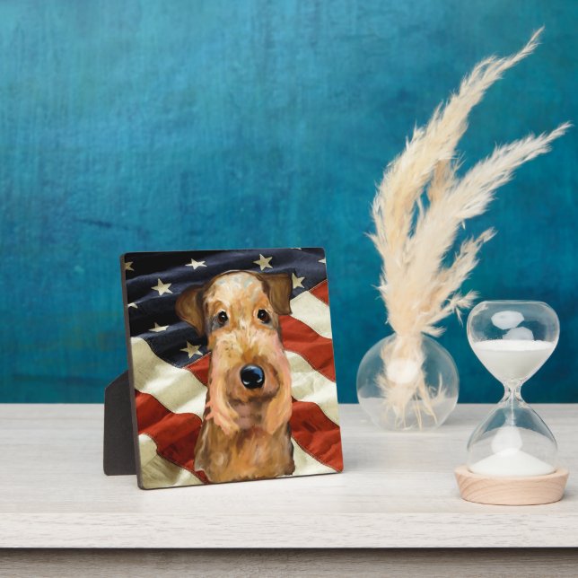 AIREDALE TERRIER FOTOPLATTE (InSitu)