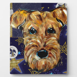 AIREDALE TERRIER FOTOPLATTE