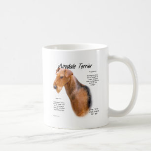 Airedale Terrier Geschichte Kaffeetasse