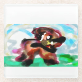 Airedale Terrier Glasuntersetzer