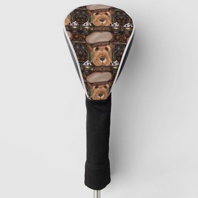 Airedale Terrier Golf Headcover (Vorderseite)