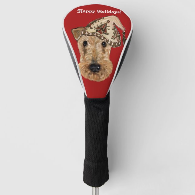 Airedale Terrier   Golf Headcover (Vorderseite)