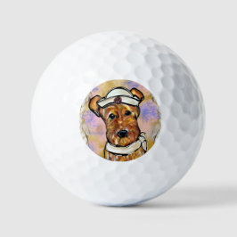 AIREDALE TERRIER GOLFBALL