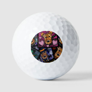 AIREDALE TERRIER GOLFBALL