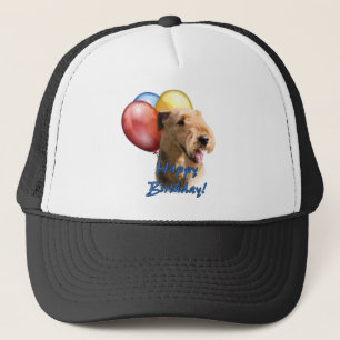 Airedale Terrier Happy Birthday Balloon Truckerkappe