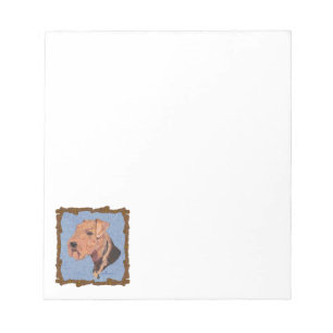 Airedale Terrier Head Study Notizblock