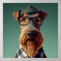 Airedale Terrier Hipster Doster