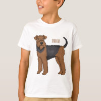 Airedale Terrier Hund Cartoon Illustration