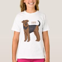 Airedale Terrier Hund Cartoon Illustration