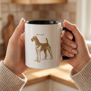 Airedale-Terrier-Hund Hundeschlag Tasse