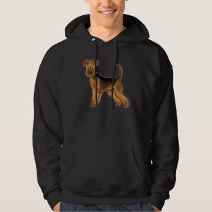 Airedale Terrier Hund Illustration Bingley Terrier Hoodie