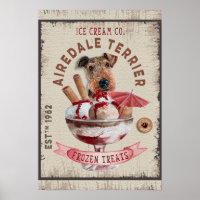 Airedale Terrier Ice-Creme Funny Frozen Leckereien