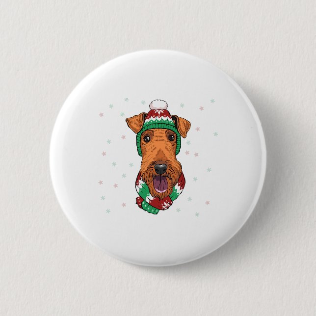 Airedale Terrier im Tessin Button (Vorderseite)