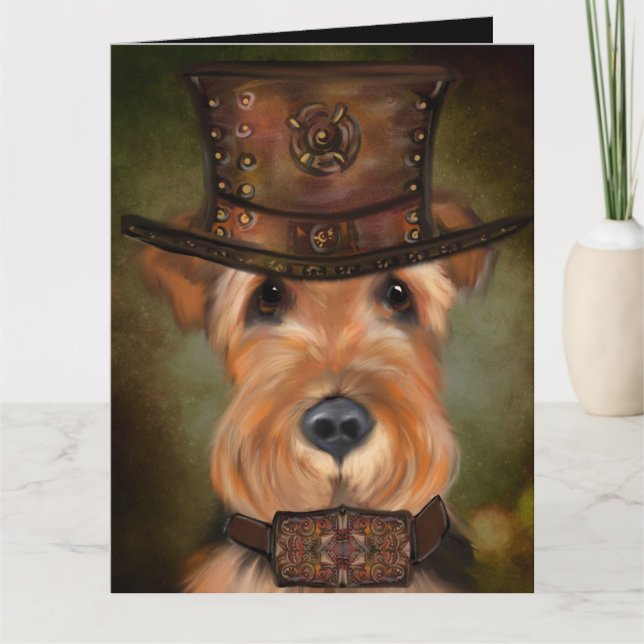 AIREDALE TERRIER KARTE (Vorderseite)