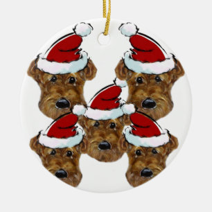 AIREDALE TERRIER KERAMIK ORNAMENT