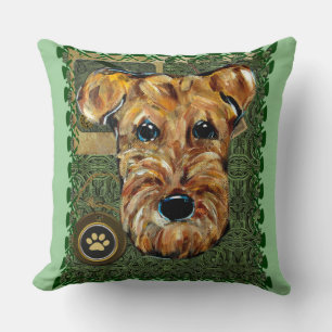 Airedale-Terrier Kissen