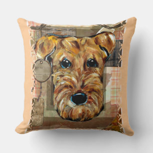 Airedale-Terrier Kissen