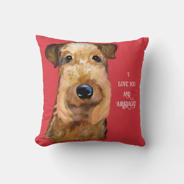 AIREDALE TERRIER KISSEN (Vorderseite)