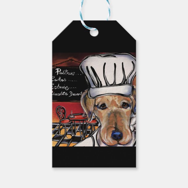Airedale Terrier Koch Geschenkanhänger (Vorderseite)