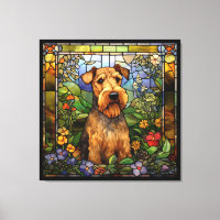 Airedale Terrier Leinwand