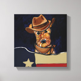 AIREDALE TERRIER LEINWANDDRUCK