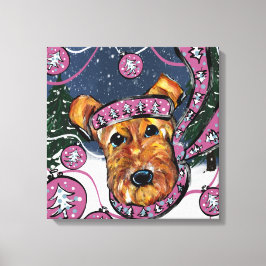 AIREDALE TERRIER LEINWANDDRUCK