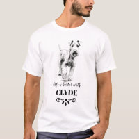 Airedale Terrier Life ist besser Custom Dog Name