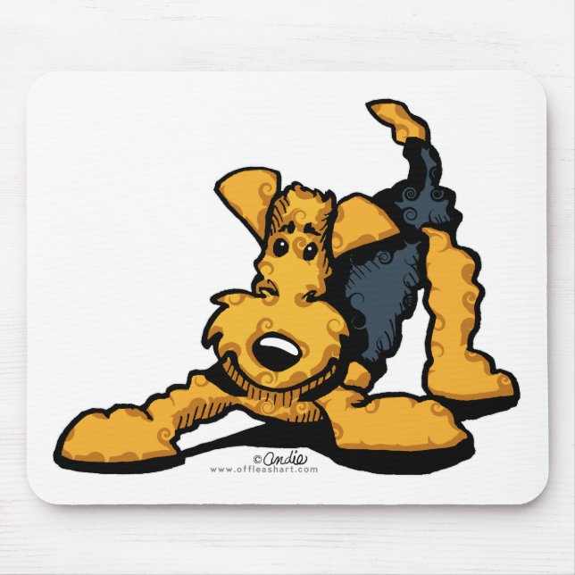 Airedale Terrier Locarno Mousepad (Vorne)