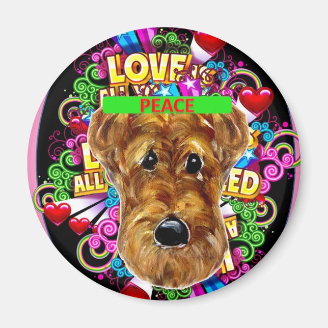 AIREDALE TERRIER MAGNET (Vorne)